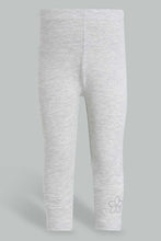 Load image into Gallery viewer, Redtag-Grey-Solid-Legging-Leggings-Infant-Girls-3 to 24 Months