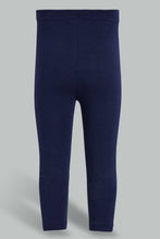 تنزيل الصورة على معرض الصور، Redtag-Navy-Solid-Legging-Leggings-Infant-Girls-3 to 24 Months