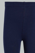 تنزيل الصورة على معرض الصور، Redtag-Navy-Solid-Legging-Leggings-Infant-Girls-3 to 24 Months