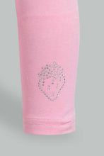 تنزيل الصورة على معرض الصور، Redtag-Pink-Solid-Legging-Leggings-Infant-Girls-3 to 24 Months