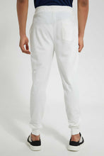 تنزيل الصورة على معرض الصور، Redtag-White-Pique-Jog-Pant-Joggers-Men's-