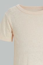 تنزيل الصورة على معرض الصور، Redtag-Navy-And-Ecru-Snow-Yarn-T-Shirt-(2-Pack)-Plain-Infant-Boys-3 to 24 Months