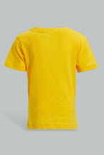 تنزيل الصورة على معرض الصور، Redtag-Yellow-Dino-Ss-T-Shirt-Graphic-T-Shirts-Infant-Boys-3 to 24 Months