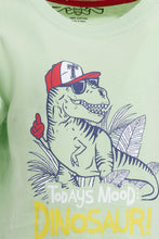 تنزيل الصورة على معرض الصور، Redtag-Mint-Dino-Ss-T-Shirt-Graphic-T-Shirts-Infant-Boys-3 to 24 Months