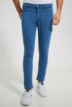 Load image into Gallery viewer, Redtag-Mid-Wash-5-Pocket-Knit-Denim-Jean-Knit-Denim-Men's-
