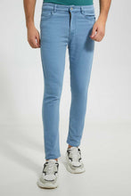 Load image into Gallery viewer, Redtag-Light-Wash-5-Pocket-Knit-Denim-Jean-Knit-Denim-Men's-