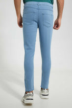 Load image into Gallery viewer, Redtag-Light-Wash-5-Pocket-Knit-Denim-Jean-Knit-Denim-Men's-