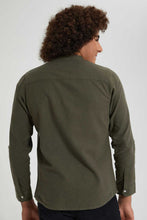Load image into Gallery viewer, Redtag-Olive-Long-Sleeve-Shirt-Casual-Shirts-Senior-Boys-9 to 14 Years