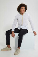 Load image into Gallery viewer, Redtag-White-Long-Sleeve-Shirt-Casual-Shirts-Senior-Boys-9 to 14 Years