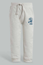 تنزيل الصورة على معرض الصور، Redtag-Ecru-Melange-Active-Pants-With-Placement-Print-Active-Pants-Infant-Boys-3 to 24 Months