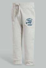 تنزيل الصورة على معرض الصور، Redtag-Ecru-Melange-Active-Pants-With-Placement-Print-Active-Pants-Infant-Boys-3 to 24 Months