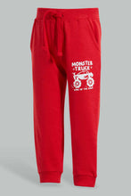 تنزيل الصورة على معرض الصور، Redtag-Red-Active-Pants-With-Placement-Print-Active-Pants-Infant-Boys-3 to 24 Months