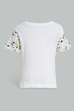 Load image into Gallery viewer, Redtag-White-Splatter-Tshirt-And-Black-Short-Basic-Casual-Set-Sets-Infant-Boys-3 to 24 Months