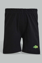 Load image into Gallery viewer, Redtag-White-Splatter-Tshirt-And-Black-Short-Basic-Casual-Set-Sets-Infant-Boys-3 to 24 Months