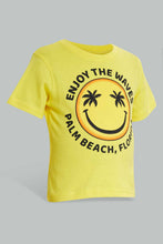 Load image into Gallery viewer, Redtag-Lemon-Tshirt-With-Navy-Short-Casual-Set-Sets-Infant-Boys-3 to 24 Months