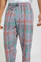 تنزيل الصورة على معرض الصور، Redtag-Multicolor-Check-Pyjama-Bottom-Pyjama-Bottoms-Men's-