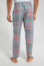 تنزيل الصورة على معرض الصور، Redtag-Multicolor-Check-Pyjama-Bottom-Pyjama-Bottoms-Men's-
