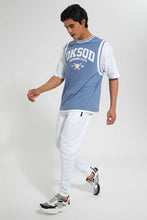 Load image into Gallery viewer, Redtag-White-Pique-Jog-Pant-Joggers-Men's-