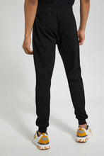Load image into Gallery viewer, Redtag-Black-Pique-Jog-Pant-Joggers-Men's-