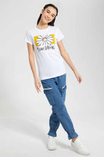 Load image into Gallery viewer, Redtag-White-Basic-T-Shirt-Category:T-Shirts,-Colour:White,-Filter:Senior-Girls-(9-to-14-Yrs),-GSR-T-Shirts,-New-In,-New-In-GSR,-Non-Sale,-S22D,-Section:Kidswear,-TBL-Senior-Girls-9 to 14 Years