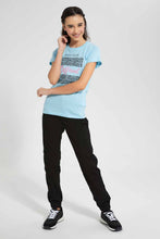Load image into Gallery viewer, Redtag-Blue-Basic-T-Shirt-Category:T-Shirts,-Colour:Blue,-Filter:Senior-Girls-(9-to-14-Yrs),-GSR-T-Shirts,-New-In,-New-In-GSR,-Non-Sale,-S22D,-Section:Kidswear,-TBL-Senior-Girls-9 to 14 Years