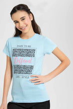 Load image into Gallery viewer, Redtag-Blue-Basic-T-Shirt-Category:T-Shirts,-Colour:Blue,-Filter:Senior-Girls-(9-to-14-Yrs),-GSR-T-Shirts,-New-In,-New-In-GSR,-Non-Sale,-S22D,-Section:Kidswear,-TBL-Senior-Girls-9 to 14 Years