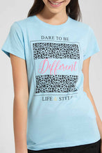 Load image into Gallery viewer, Redtag-Blue-Basic-T-Shirt-Category:T-Shirts,-Colour:Blue,-Filter:Senior-Girls-(9-to-14-Yrs),-GSR-T-Shirts,-New-In,-New-In-GSR,-Non-Sale,-S22D,-Section:Kidswear,-TBL-Senior-Girls-9 to 14 Years
