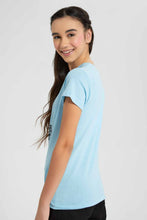 Load image into Gallery viewer, Redtag-Blue-Basic-T-Shirt-Category:T-Shirts,-Colour:Blue,-Filter:Senior-Girls-(9-to-14-Yrs),-GSR-T-Shirts,-New-In,-New-In-GSR,-Non-Sale,-S22D,-Section:Kidswear,-TBL-Senior-Girls-9 to 14 Years