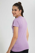 تنزيل الصورة على معرض الصور، Redtag-Purple-Basic-T-Shirt-Graphic-T-Shirts-Senior-Girls-9 to 14 Years