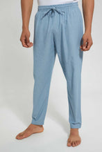 Load image into Gallery viewer, Redtag-Blue-Pyjama-Bottom-Pyjama-Bottoms-Men's-