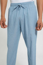 Load image into Gallery viewer, Redtag-Blue-Pyjama-Bottom-Pyjama-Bottoms-Men's-