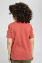 Load image into Gallery viewer, Redtag-Brown-Flap-Hippo-Print-T-Shirt-Graphic-T-Shirts-Boys-2 to 8 Years