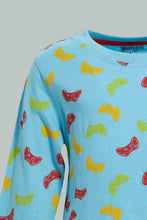 Load image into Gallery viewer, Redtag-Grey-And-Red-Gaming-4-Pack-Pyjama-Set-Set-Pyjama-Sets-Infant-Boys-3 to 24 Months