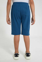تنزيل الصورة على معرض الصور، Redtag-Indigo-Pique-Active-Short-Active-Shorts-Senior-Boys-9 to 14 Years