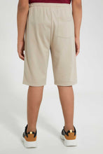 Load image into Gallery viewer, Redtag-Beige-Pique-Active-Short-Active-Shorts-Senior-Boys-9 to 14 Years