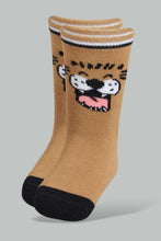 Load image into Gallery viewer, Redtag-Yellow-Tiger-Print-4-Pack-Socks-(Full-Length)-Full-Length-Infant-Boys-3 to 24 Months