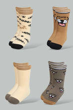 Load image into Gallery viewer, Redtag-Yellow-Tiger-Print-4-Pack-Socks-(Full-Length)-Full-Length-Infant-Boys-3 to 24 Months