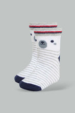 Load image into Gallery viewer, Redtag-Red-Bear-Print-4-Pack-Socks-(Ankle-Length)-Ankle-Socks-Infant-Boys-3 to 24 Months
