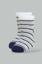 Load image into Gallery viewer, Redtag-Red-Bear-Print-4-Pack-Socks-(Ankle-Length)-Ankle-Socks-Infant-Boys-3 to 24 Months