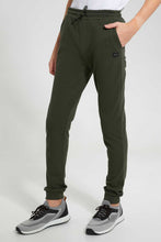 Load image into Gallery viewer, Redtag-Olive-Pique-Active-Pants-Joggers-Senior-Boys-9 to 14 Years