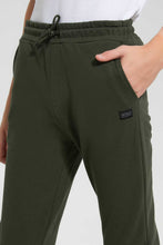 Load image into Gallery viewer, Redtag-Olive-Pique-Active-Pants-Joggers-Senior-Boys-9 to 14 Years