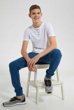 تنزيل الصورة على معرض الصور، Redtag-Indigo-Pique-Active-Pants-Joggers-Senior-Boys-9 to 14 Years