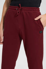 Load image into Gallery viewer, Redtag-Burgundy-Pique-Active-Pants-Joggers-Senior-Boys-9 to 14 Years