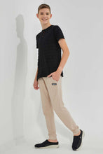 Load image into Gallery viewer, Redtag-Beige-Pique-Active-Pants-Joggers-Senior-Boys-9 to 14 Years