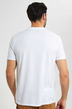 Load image into Gallery viewer, Redtag-White-Zip-Placket-Polo-Shirt-Polo-Shirts-Men's-