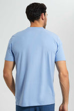 Load image into Gallery viewer, Redtag-Blue-Zip-Placket-Polo-Shirt-Polo-Shirts-Men's-