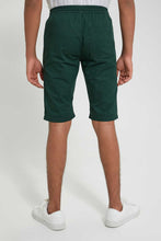 Load image into Gallery viewer, Redtag-Olive-Pull-On-Trouser-Short-Chino-Shorts-Senior-Boys-9 to 14 Years