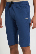Load image into Gallery viewer, Redtag-Blue-Pull-On-Trouser-Short-Chino-Shorts-Senior-Boys-9 to 14 Years