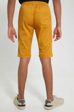 Load image into Gallery viewer, Redtag-Mustard-Pull-On-Trouser-Short-Chino-Shorts-Senior-Boys-9 to 14 Years