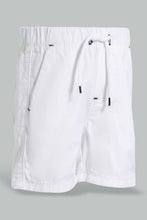 تنزيل الصورة على معرض الصور، Redtag-White-Trouser-Pull-On-Short-Pull-On-Shorts-Infant-Boys-3 to 24 Months